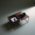 Salontafel van hout, kleur naturelbruin