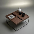 Salontafel van hout, kleur naturelbruin