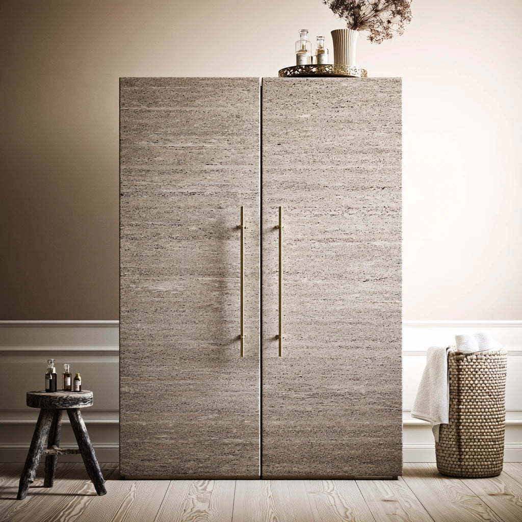 Opbergkast van hout, kleur wit
