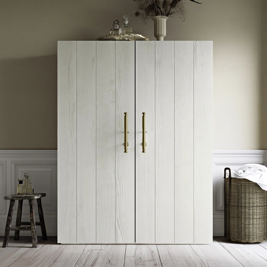 Opbergkast van hout, kleur wit