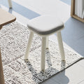 Compacte kruk van hout, kleur grijs