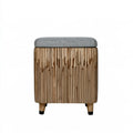 Compacte kruk van hout, kleur naturelbruin