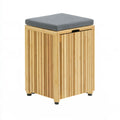 Compacte kruk van hout, kleur naturelbruin